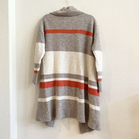 Caslon Duster Cardigan Front Pockets Wool Blend‎ Sweater Beige Womens Size XS - Picture 5 of 9